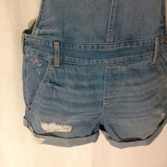 Hollister Jeans Hollister Overalls Shortalls Size S Med Light Blue Poshmark